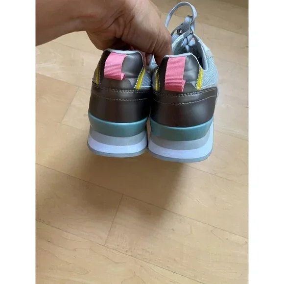 RELIGIOUS Comfort BNWOT sneaker women sz 10 colorblock lace up retro-inspired - Picture 4 of 7